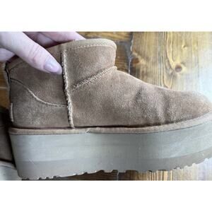UGG Women's Classic Ultra Mini Platform Chestnut Boots 1135092